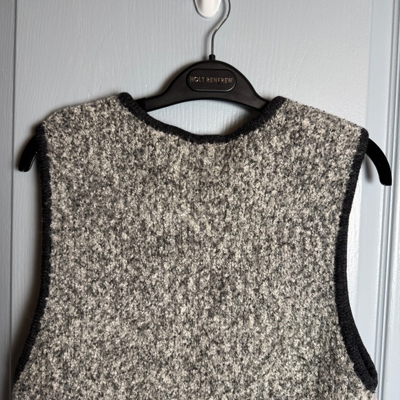 VTG Portraits by Northern Isles Sweater Vest Size S Gray Checkerboard Grannycore - Picture 9 of 14